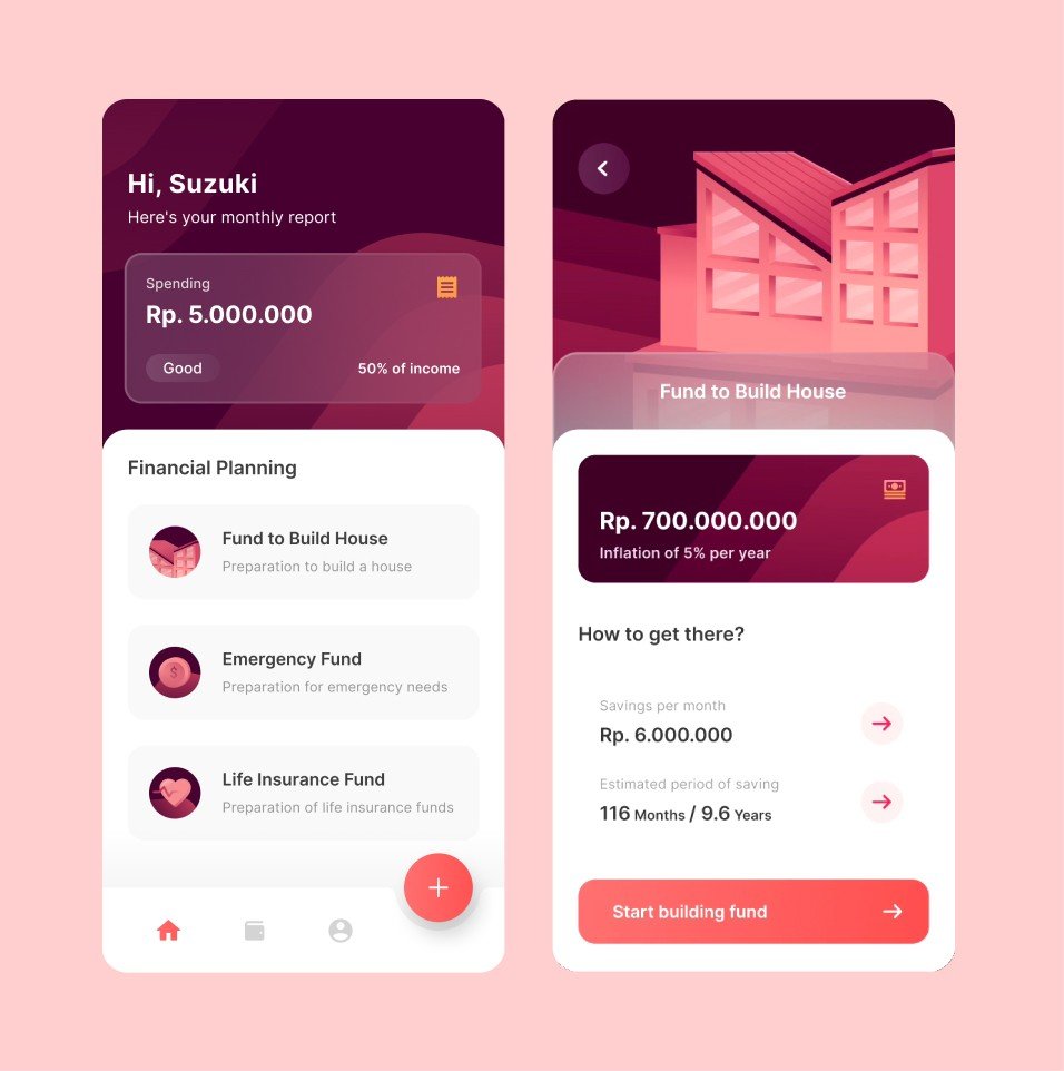 UI and illustration design exploration by Habib Al-Hakim